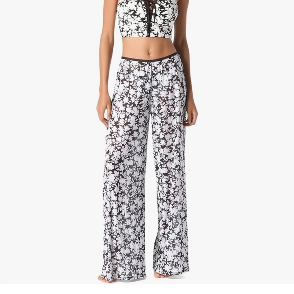 MICHAEL Michael Kors Women's Floral Print Cover-Up Pants. Size M/L. MSRP $94